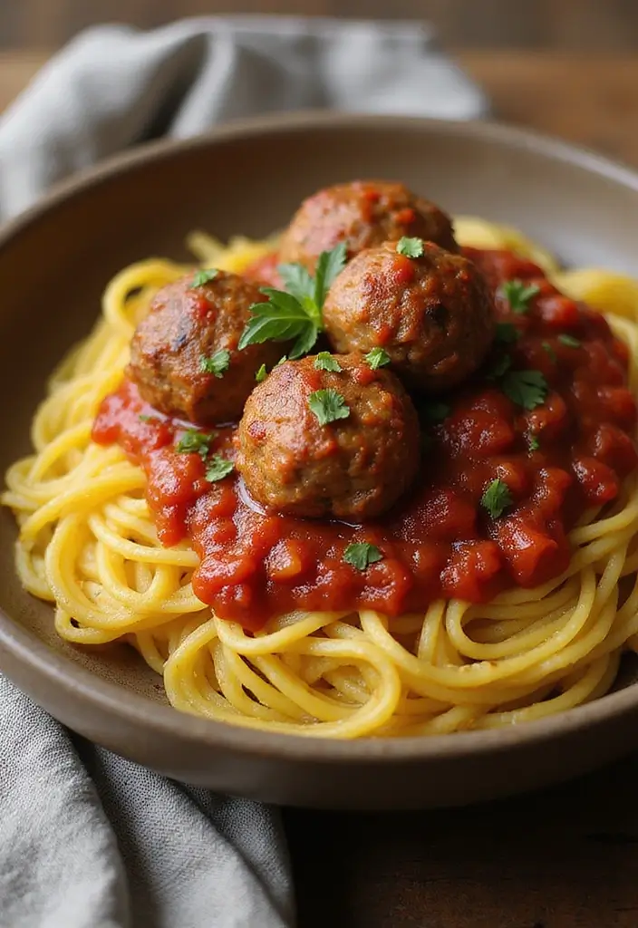 30+ AIP Paleo Lunch Recipes That Are Easy and Delicious 126 30+ AIP Paleo Lunch Recipes That Are Easy and Delicious - 22. Spaghetti Squash with Meatballs