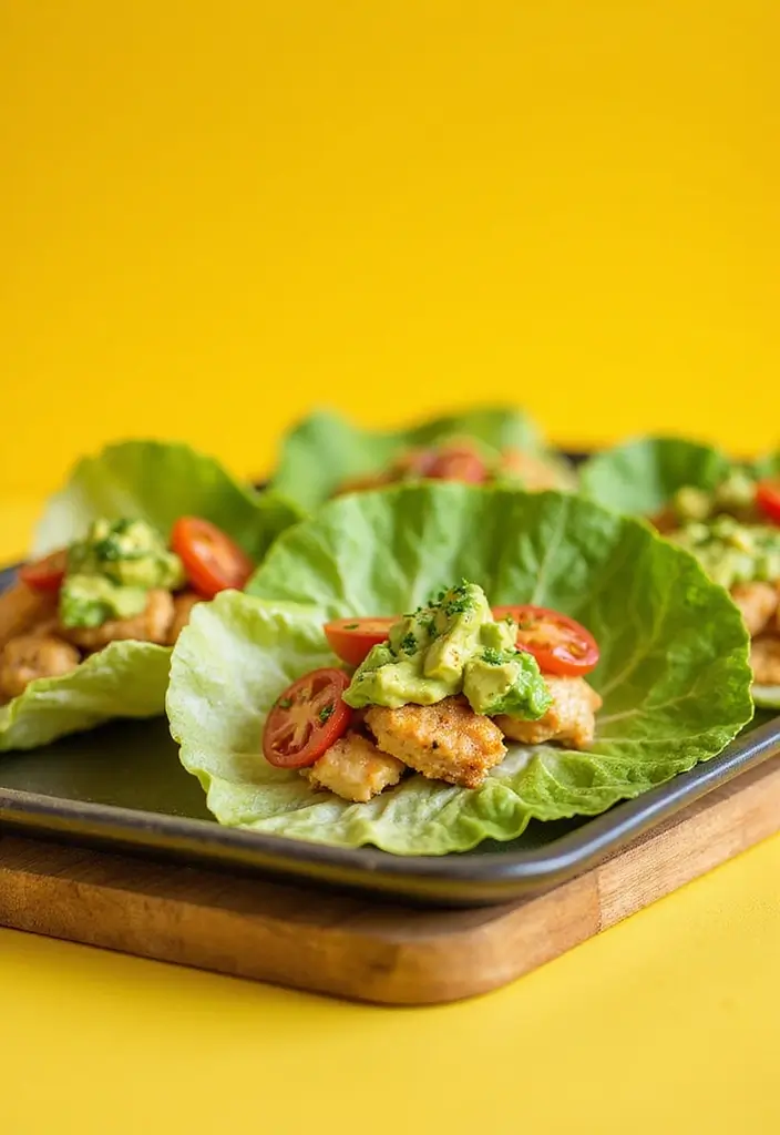 30+ AIP Paleo Lunch Recipes That Are Easy and Delicious 151 30+ AIP Paleo Lunch Recipes That Are Easy and Delicious - 27. Chicken Avocado Lettuce Cups