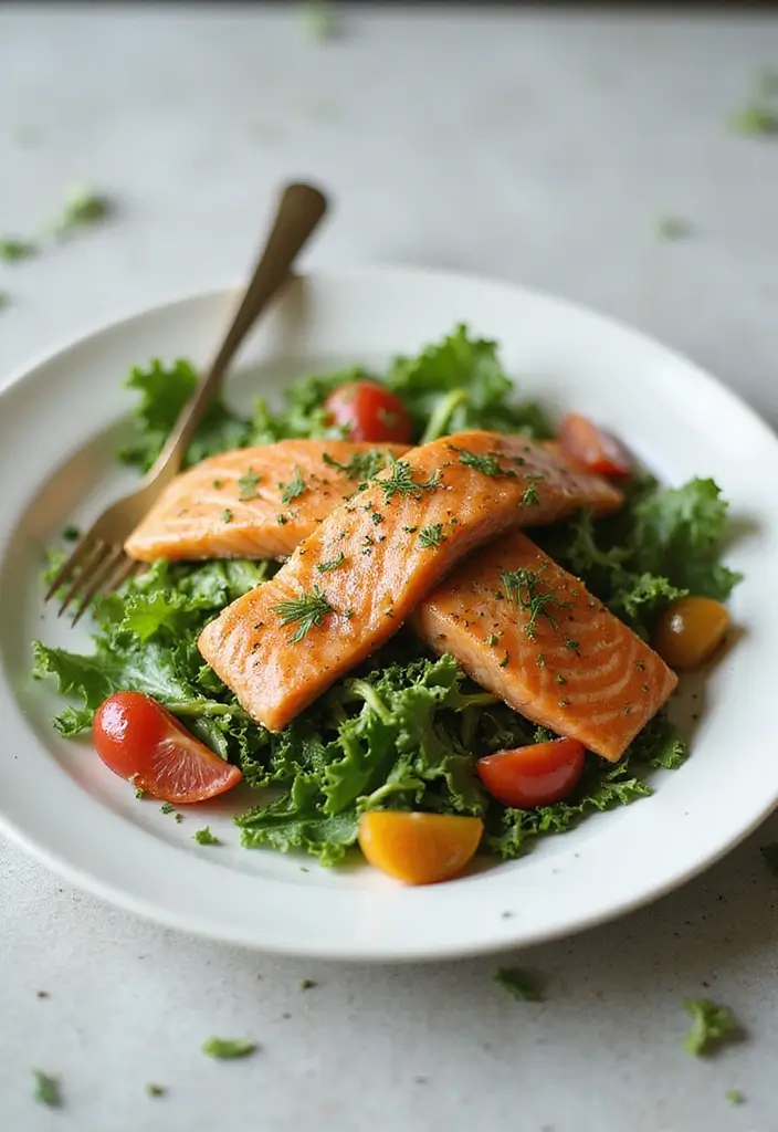 30+ AIP Paleo Lunch Recipes That Are Easy and Delicious 42 30+ AIP Paleo Lunch Recipes That Are Easy and Delicious - 8. Salmon Salad with Dill Dressing