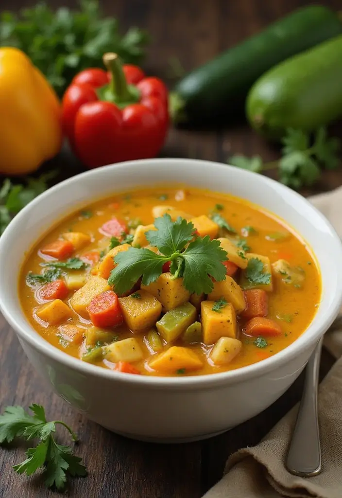 30+ Autoimmune Paleo Crockpot Recipes for Effortless Healing Meals 4 30+ Autoimmune Paleo Crockpot Recipes for Effortless Healing Meals - 2. Coconut Curry Vegetable Soup