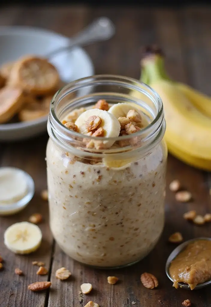 30+ Autoimmune Paleo Crockpot Recipes for Effortless Healing Meals 176 30+ Autoimmune Paleo Crockpot Recipes for Effortless Healing Meals - 26. Peanut Butter Banana Overnight Oats