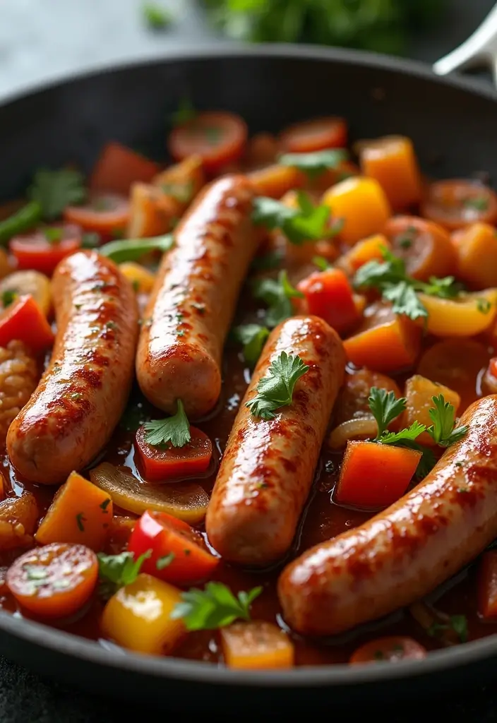 30+ High Protein Paleo Recipes for Strength and Energy - 26. Italian Sausage and Peppers