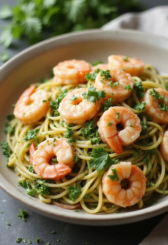 30+ High Protein Paleo Recipes for Strength and Energy - 3. Lemon Garlic Shrimp Zoodles