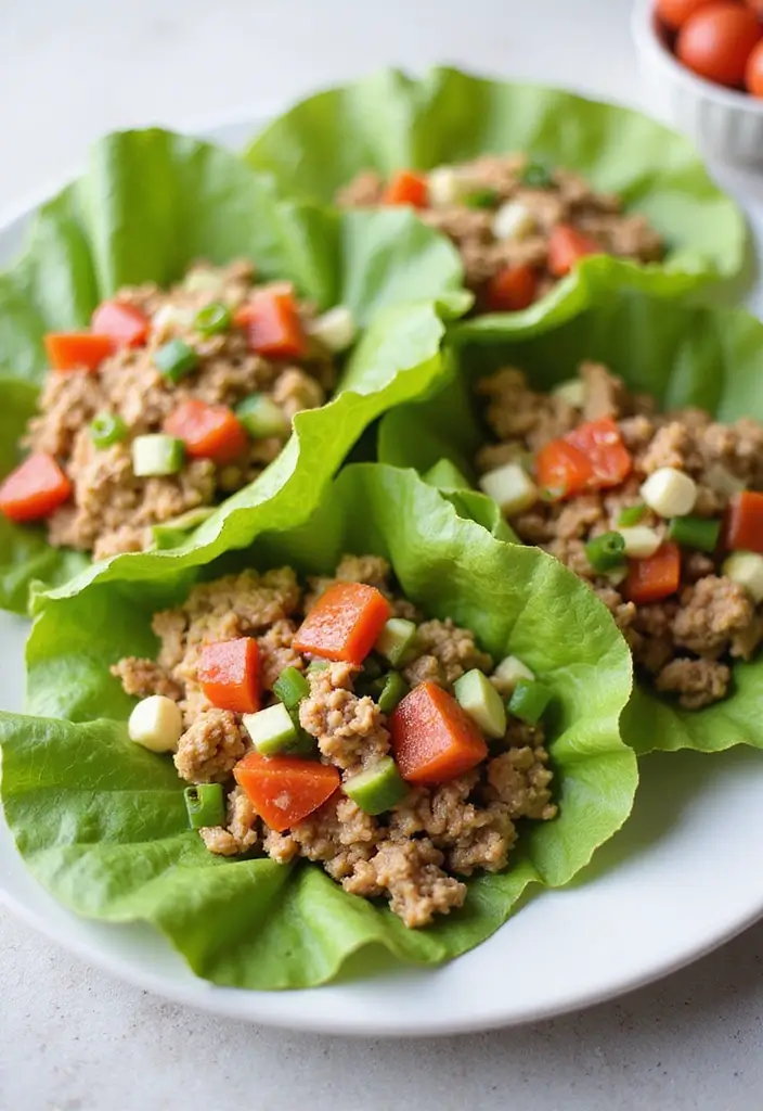 30+ High Protein Paleo Recipes for Strength and Energy - 7. Turkey Lettuce Wraps