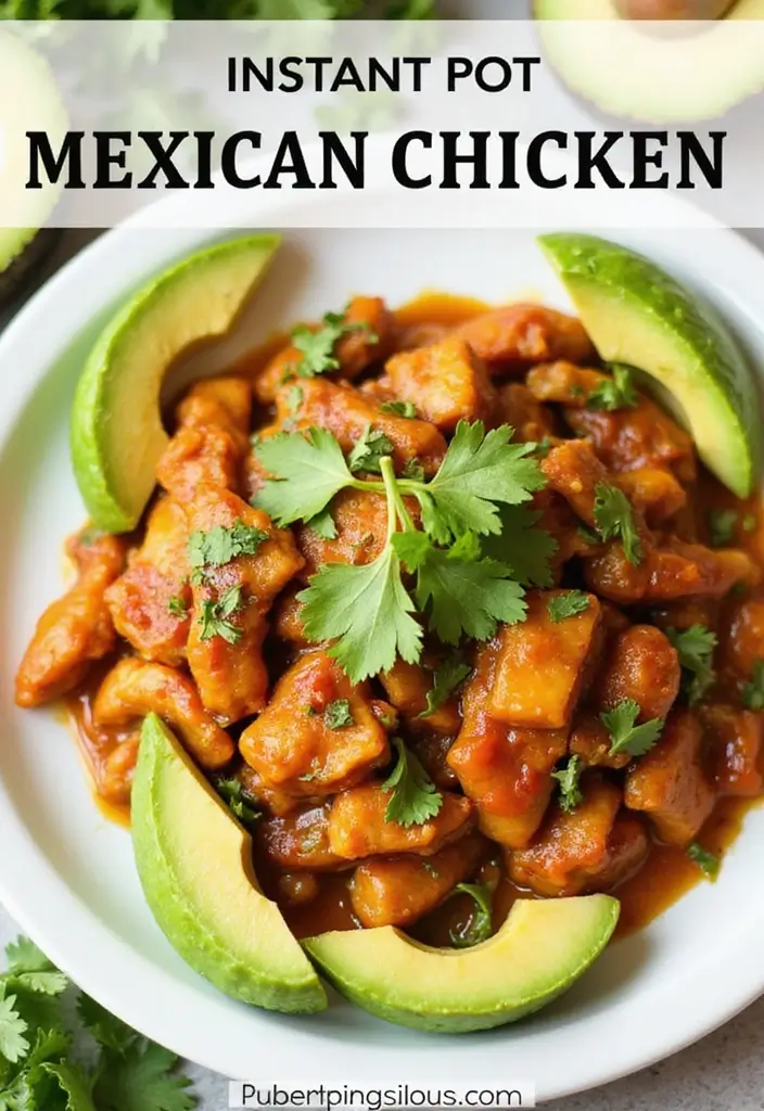 30+ Instant Pot Recipes Perfect for Paleo and Whole30 Meals - 7. Instant Pot Mexican Chicken