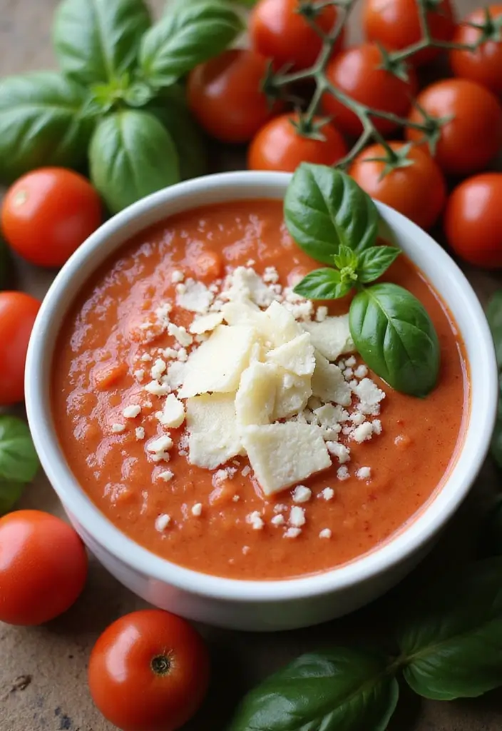 30+ Low Carb Paleo Breakfast Recipes to Start Your Day Right - 11. Savory Tomato and Basil Smoothie Bowl