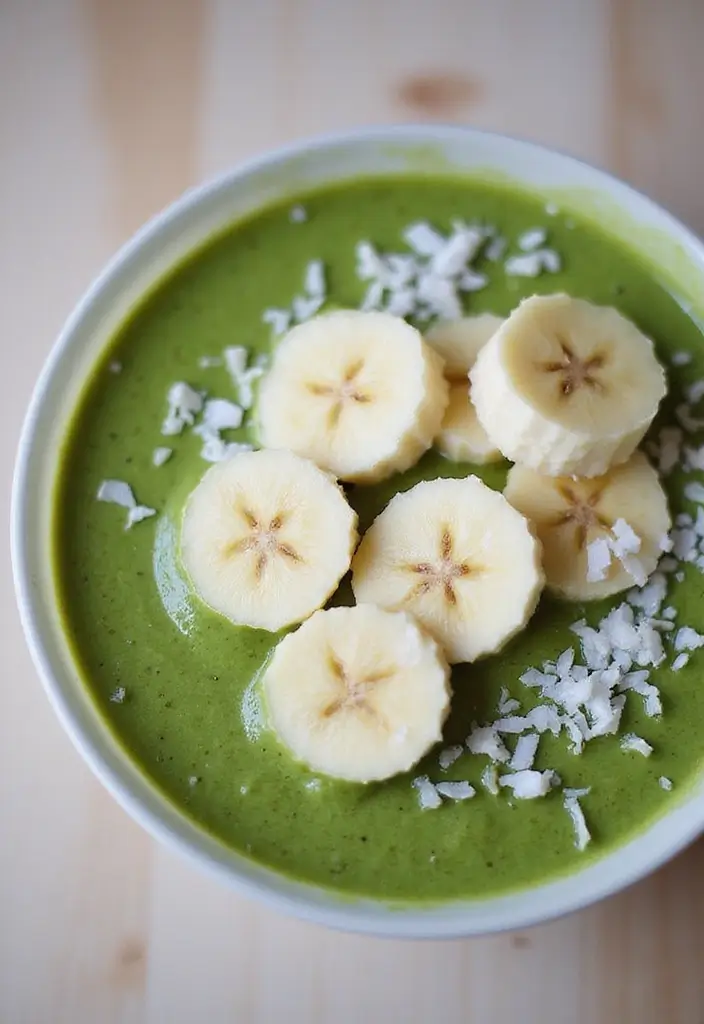 30+ Low Carb Paleo Breakfast Recipes to Start Your Day Right - 12. Matcha Green Tea Smoothie Bowl