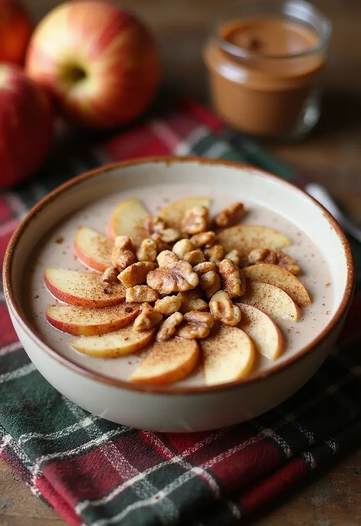 30+ Low Carb Paleo Breakfast Recipes to Start Your Day Right - 14. Spiced Apple Smoothie Bowl