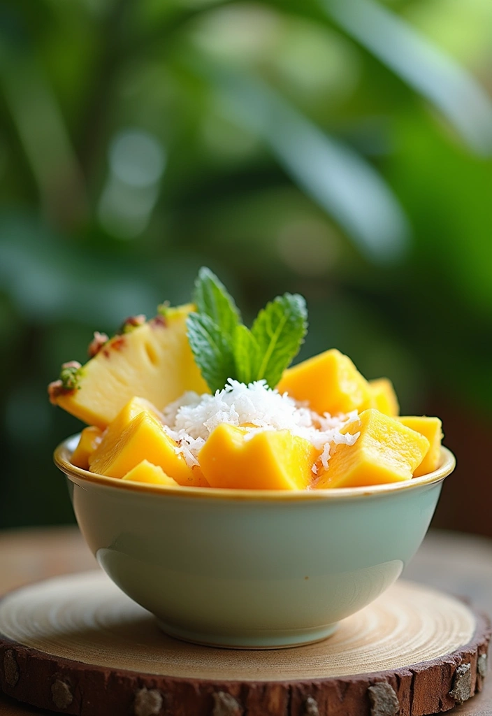 30+ Low Carb Paleo Breakfast Recipes to Start Your Day Right - 4. Tropical Paradise Smoothie Bowl