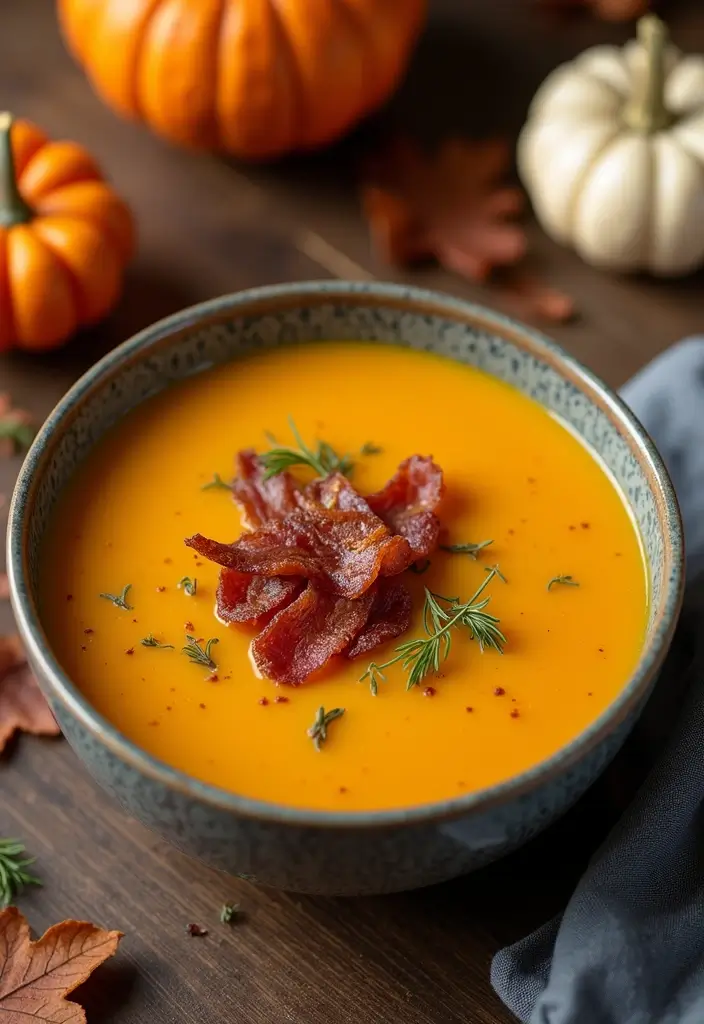30+ Paleo Butternut Squash Recipes for Cozy Dinners 48 30+ Paleo Butternut Squash Recipes for Cozy Dinners - 10. Butternut Squash and Bacon Soup