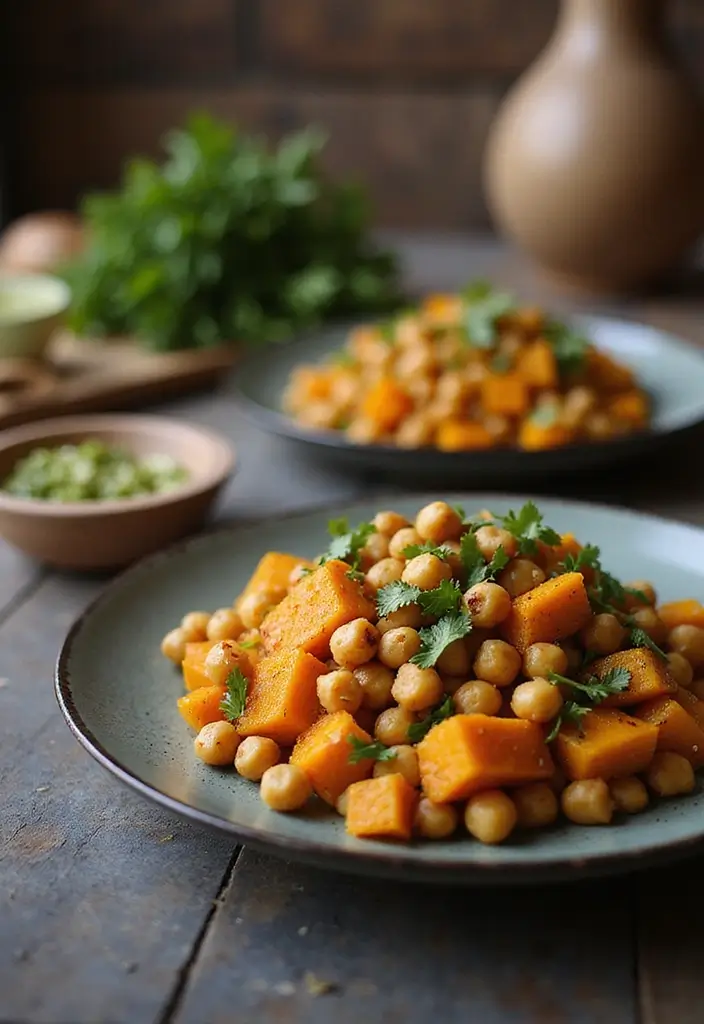 30+ Paleo Butternut Squash Recipes for Cozy Dinners 112 30+ Paleo Butternut Squash Recipes for Cozy Dinners - 20. Butternut Squash and Garlic Roasted Chickpeas