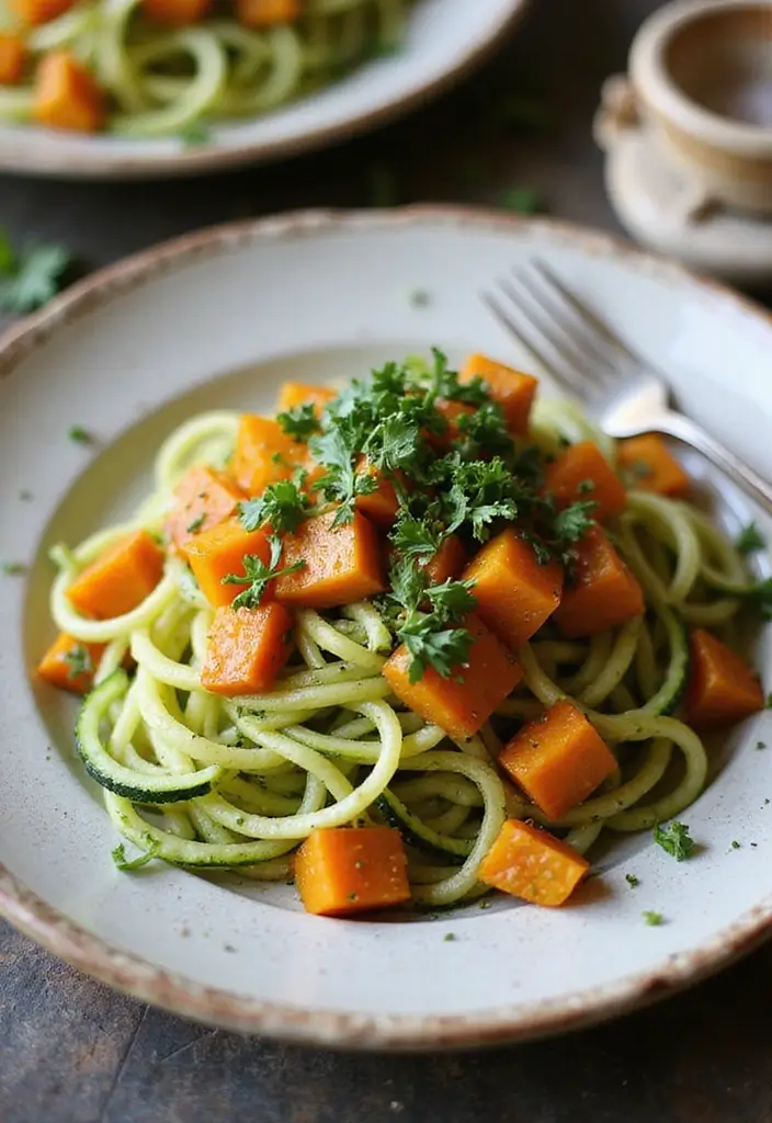 30+ Paleo Butternut Squash Recipes for Cozy Dinners 124 30+ Paleo Butternut Squash Recipes for Cozy Dinners - 22. Butternut Squash and Zucchini Noodles