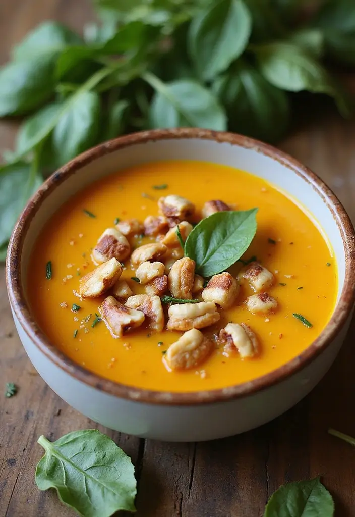 30+ Paleo Butternut Squash Recipes for Cozy Dinners 38 30+ Paleo Butternut Squash Recipes for Cozy Dinners - 8. Butternut Squash and Spinach Soup