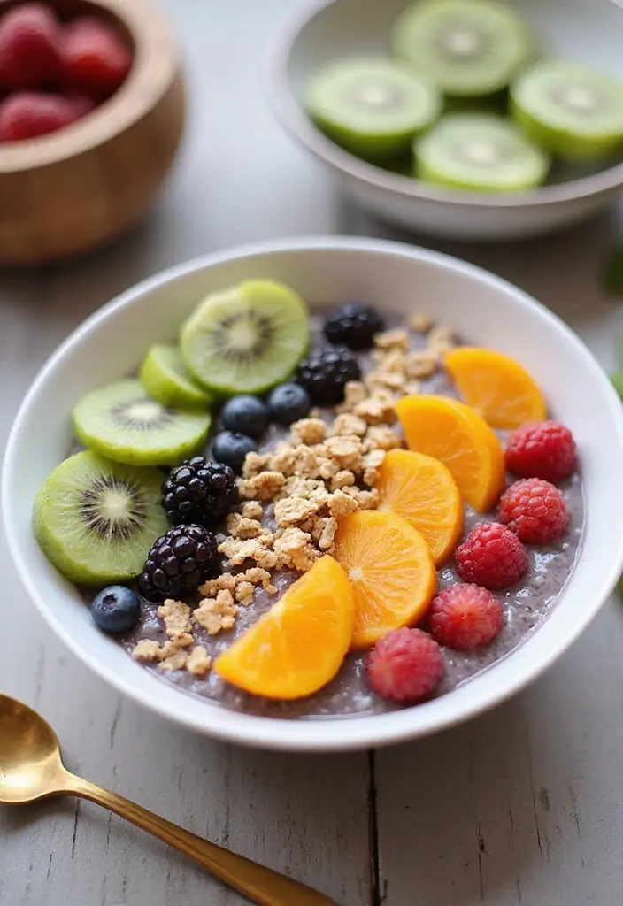 30+ Paleo Chia Seed Recipes for Breakfast and Snacks 25 30+ Paleo Chia Seed Recipes for Breakfast and Snacks - 5. Tropical Chia Seed Smoothie Bowl