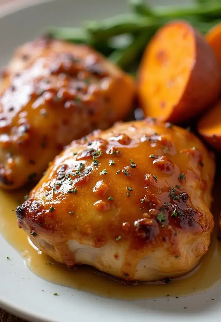 30+ Paleo Diet Dinner Recipes for Every Night of the Week 130 30+ Paleo Diet Dinner Recipes for Every Night of the Week - 26. Honey Mustard Chicken Thighs