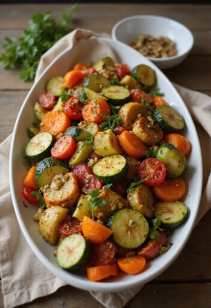 30+ Paleo Diet Dinner Recipes for Every Night of the Week 151 30+ Paleo Diet Dinner Recipes for Every Night of the Week - 29. Roasted Vegetable Medley