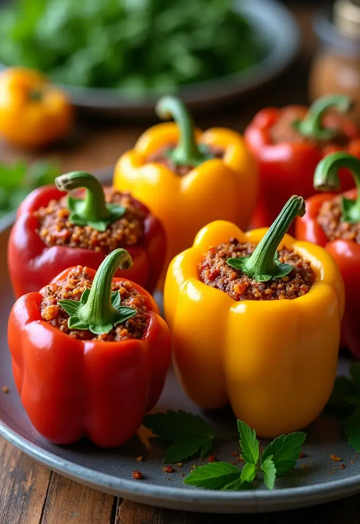 30+ Paleo Gluten Free Crockpot Recipes for Effortless Meals - 7. Stuffed Bell Peppers