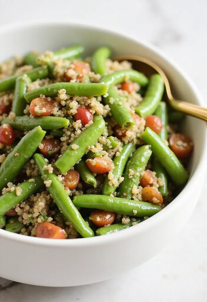 30+ Paleo Green Bean Recipes for Fresh and Healthy Sides 67 30+ Paleo Green Bean Recipes for Fresh and Healthy Sides - 13. Green Bean and Quinoa Salad