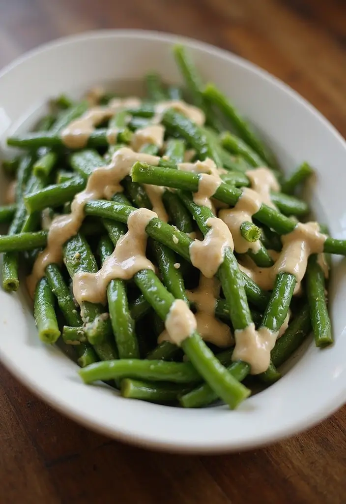 30+ Paleo Green Bean Recipes for Fresh and Healthy Sides 106 30+ Paleo Green Bean Recipes for Fresh and Healthy Sides - 20. Green Beans with Tahini Dressing