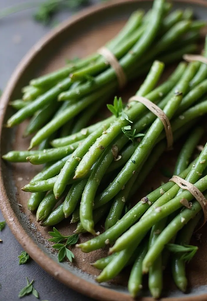 30+ Paleo Green Bean Recipes for Fresh and Healthy Sides 155 30+ Paleo Green Bean Recipes for Fresh and Healthy Sides - 29. Herb and Garlic Green Bean Bundles
