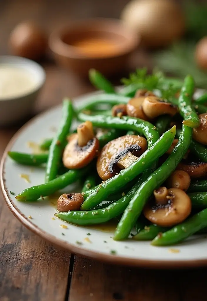 30+ Paleo Green Bean Recipes for Fresh and Healthy Sides 160 30+ Paleo Green Bean Recipes for Fresh and Healthy Sides - 30. Green Beans with Mushrooms