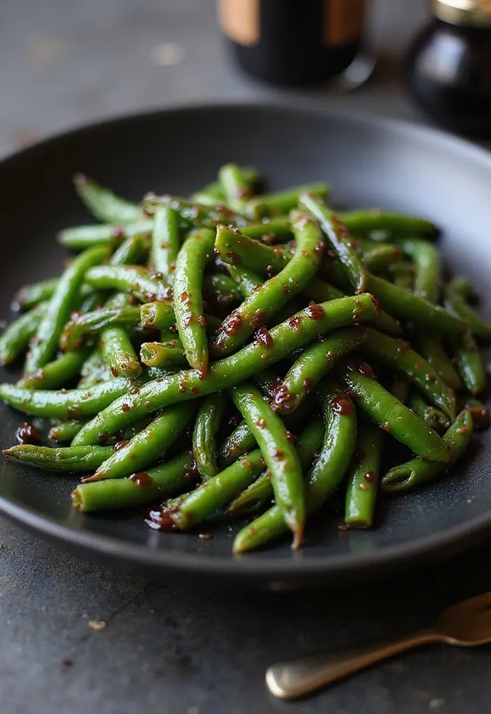 30+ Paleo Green Bean Recipes for Fresh and Healthy Sides 39 30+ Paleo Green Bean Recipes for Fresh and Healthy Sides - 7. Balsamic Glazed Green Beans