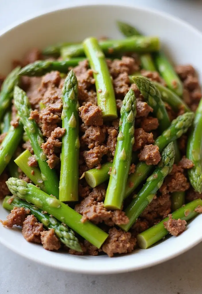 30+ Paleo Ground Beef Recipes for Simple Healthy Meals 129 30+ Paleo Ground Beef Recipes for Simple Healthy Meals - 23. Beef and Asparagus Stir-Fry