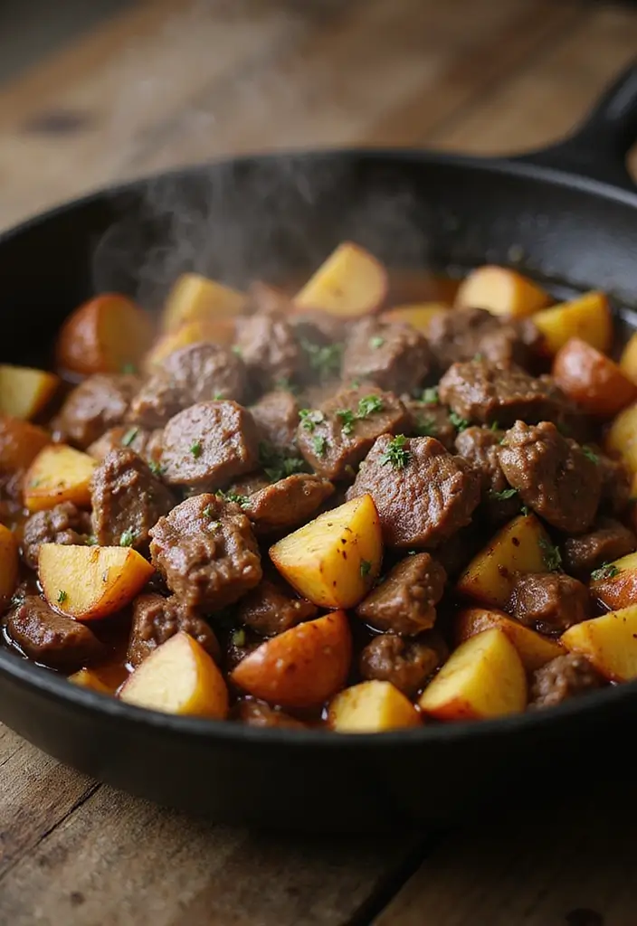 30+ Paleo Ground Beef Recipes for Simple Healthy Meals 136 30+ Paleo Ground Beef Recipes for Simple Healthy Meals - 24. Beef and Potato Skillet