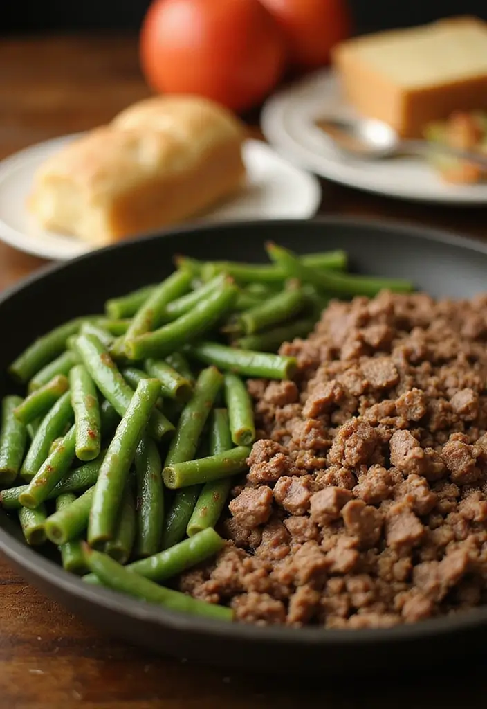 30+ Paleo Ground Beef Recipes for Simple Healthy Meals 168 30+ Paleo Ground Beef Recipes for Simple Healthy Meals - 30. Ground Beef and Green Bean Skillet