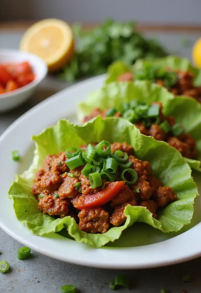 30+ Paleo Ground Beef Recipes for Simple Healthy Meals 18 30+ Paleo Ground Beef Recipes for Simple Healthy Meals - 4. Spicy Beef Lettuce Wraps