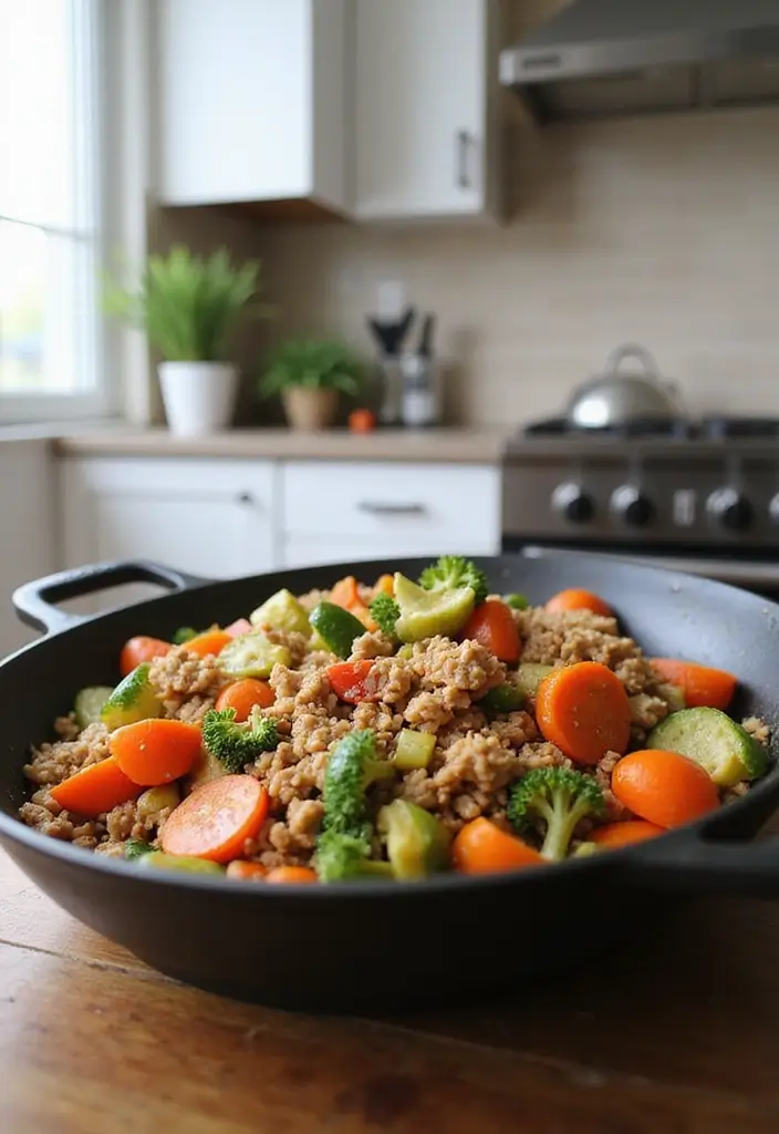 30+ Paleo Ground Turkey Recipes for High Protein Meals - 21. Ground Turkey and Vegetable Stir-Fry