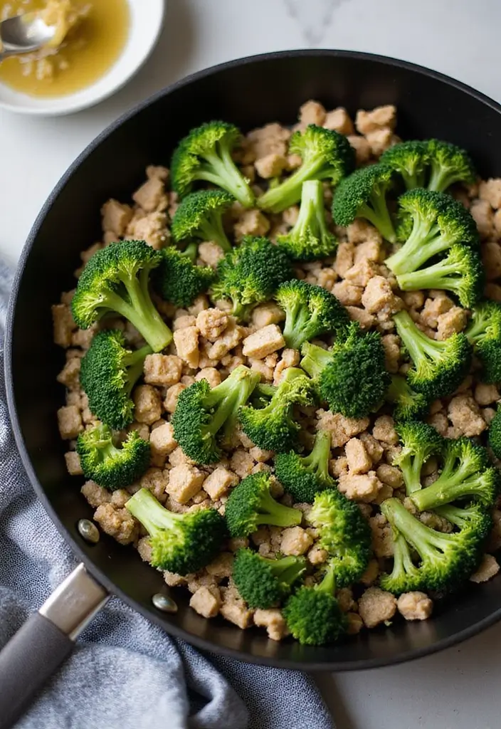 30+ Paleo Ground Turkey Recipes for High Protein Meals - 7. One-Pan Ground Turkey and Broccoli