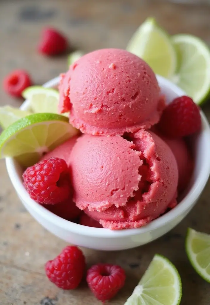 30+ Paleo Ice Cream Recipes That Are Dairy Free and Delicious 63 30+ Paleo Ice Cream Recipes That Are Dairy Free and Delicious - 13. Raspberry Lime Sorbet