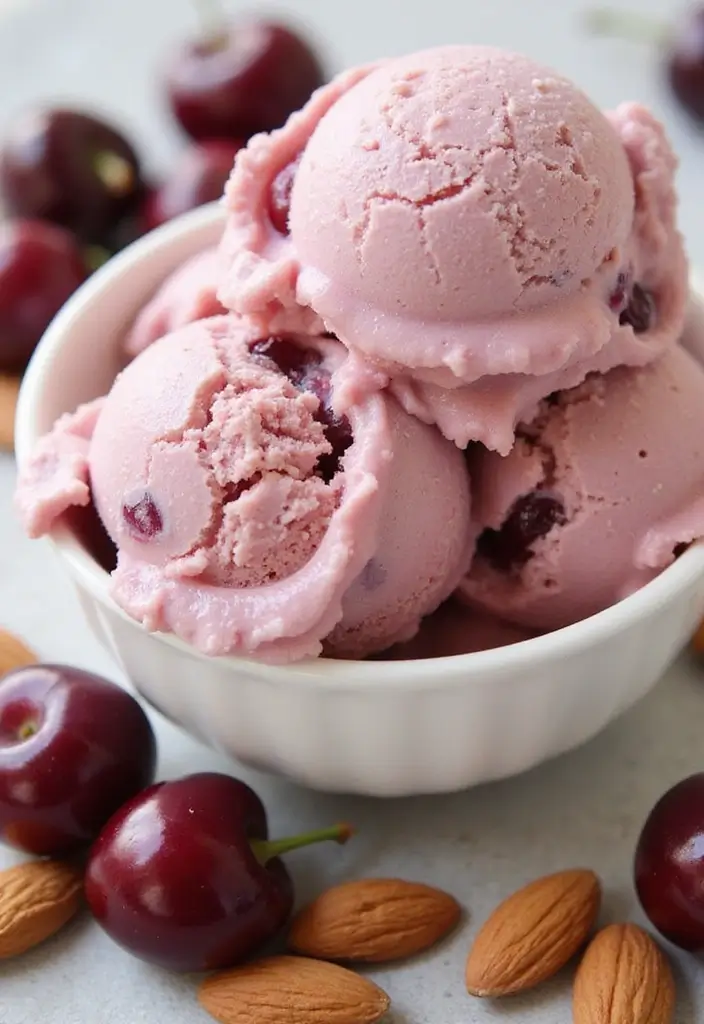 30+ Paleo Ice Cream Recipes That Are Dairy Free and Delicious 85 30+ Paleo Ice Cream Recipes That Are Dairy Free and Delicious - 17. Cherry Almond Ice Cream