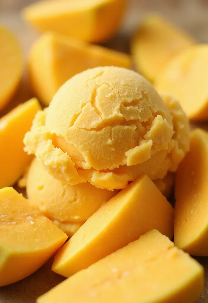 30+ Paleo Ice Cream Recipes That Are Dairy Free and Delicious 107 30+ Paleo Ice Cream Recipes That Are Dairy Free and Delicious - 21. Tropical Mango Sorbet