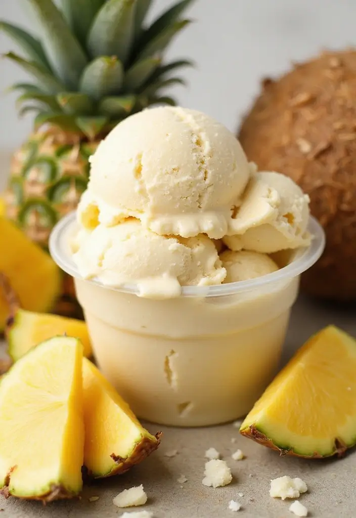 30+ Paleo Ice Cream Recipes That Are Dairy Free and Delicious 112 30+ Paleo Ice Cream Recipes That Are Dairy Free and Delicious - 22. Pina Colada Ice Cream