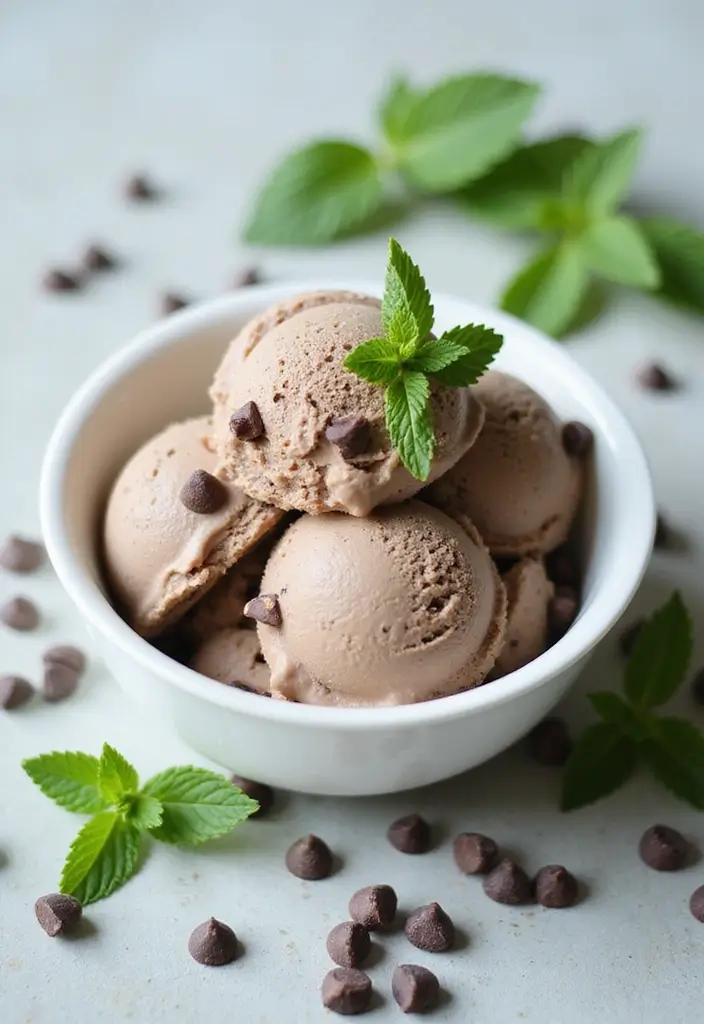 30+ Paleo Ice Cream Recipes That Are Dairy Free and Delicious 127 30+ Paleo Ice Cream Recipes That Are Dairy Free and Delicious - 25. Chocolate Mint Chip Ice Cream