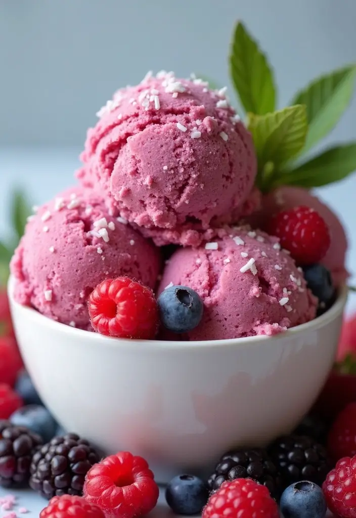30+ Paleo Ice Cream Recipes That Are Dairy Free and Delicious 137 30+ Paleo Ice Cream Recipes That Are Dairy Free and Delicious - 27. Berry Coconut Ice Cream