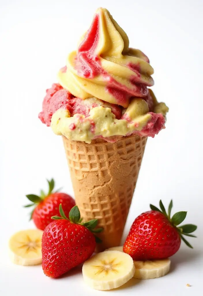 30+ Paleo Ice Cream Recipes That Are Dairy Free and Delicious 9 30+ Paleo Ice Cream Recipes That Are Dairy Free and Delicious - 3. Strawberry Banana Swirl Ice Cream