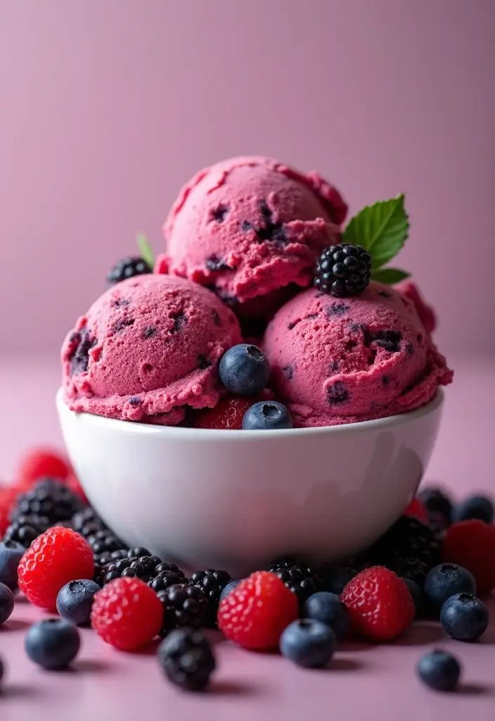 30+ Paleo Ice Cream Recipes That Are Dairy Free and Delicious 31 30+ Paleo Ice Cream Recipes That Are Dairy Free and Delicious - 7. Mixed Berry Ice Cream