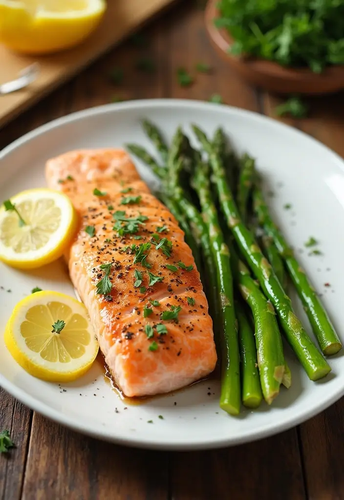 30+ Paleo Low FODMAP Recipes for Sensitive Digestion 34 30+ Paleo Low FODMAP Recipes for Sensitive Digestion - 8. Baked Salmon with Asparagus