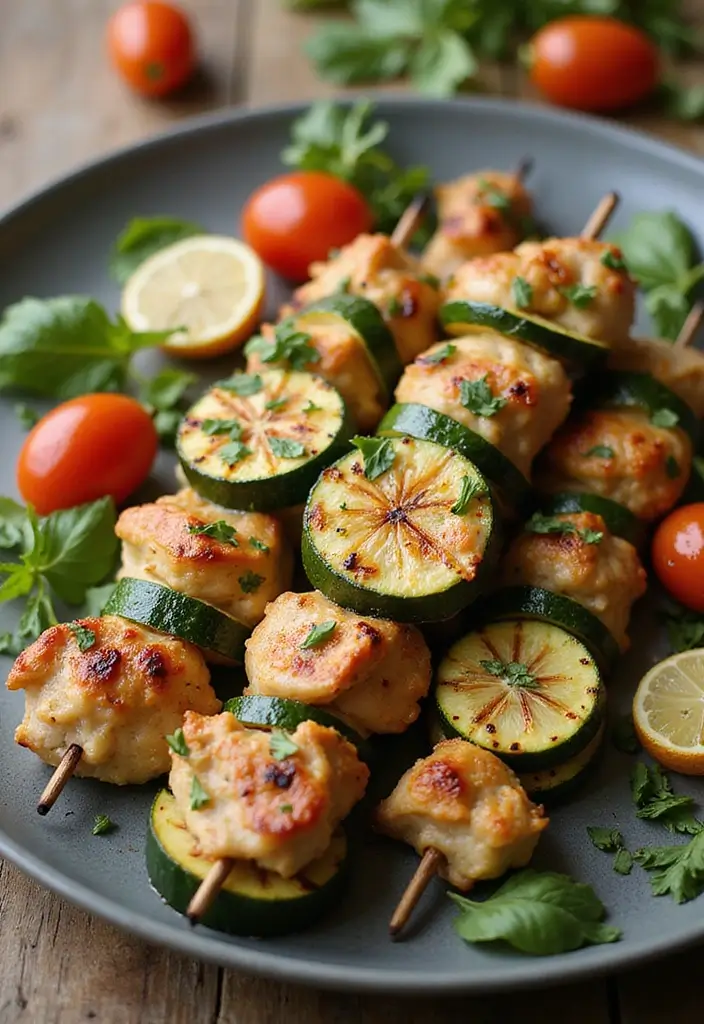 30+ Paleo Nut Free Recipes That Are Allergy Safe and Tasty 62 30+ Paleo Nut Free Recipes That Are Allergy Safe and Tasty - 12. Tasty Chicken Zucchini Skewers