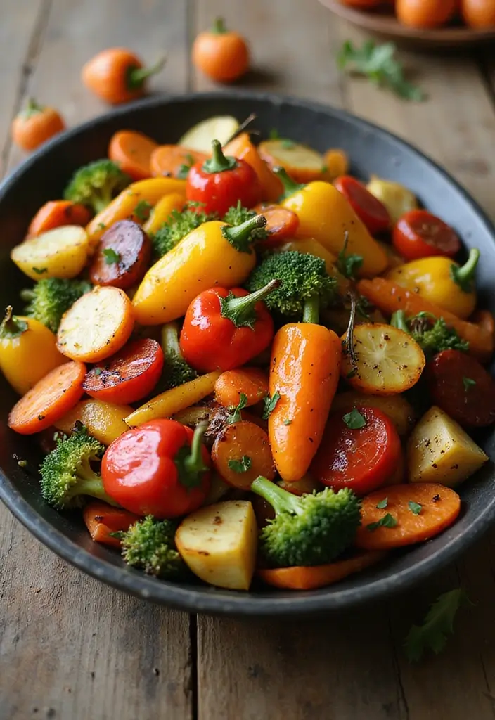 30+ Paleo Nut Free Recipes That Are Allergy Safe and Tasty 79 30+ Paleo Nut Free Recipes That Are Allergy Safe and Tasty - 15. Roasted Vegetable Medley