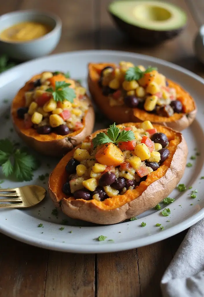 30+ Paleo Nut Free Recipes That Are Allergy Safe and Tasty 133 30+ Paleo Nut Free Recipes That Are Allergy Safe and Tasty - 23. Veggie Stuffed Sweet Potatoes
