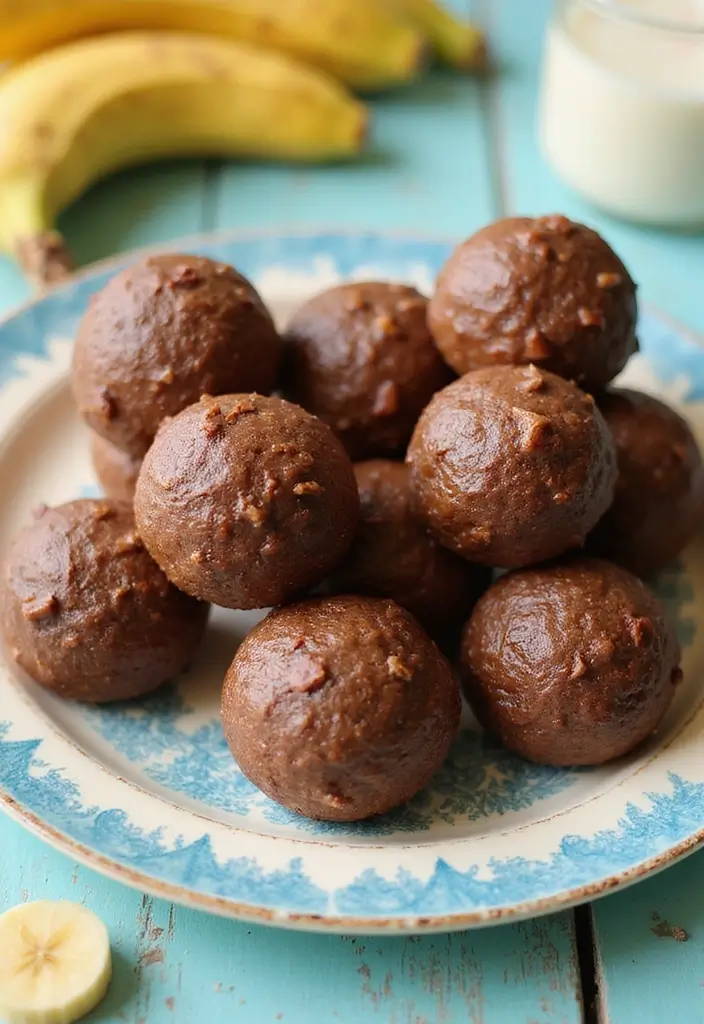 30+ Paleo Nut Free Recipes That Are Allergy Safe and Tasty 178 30+ Paleo Nut Free Recipes That Are Allergy Safe and Tasty - 30. Chocolate Banana Energy Bites