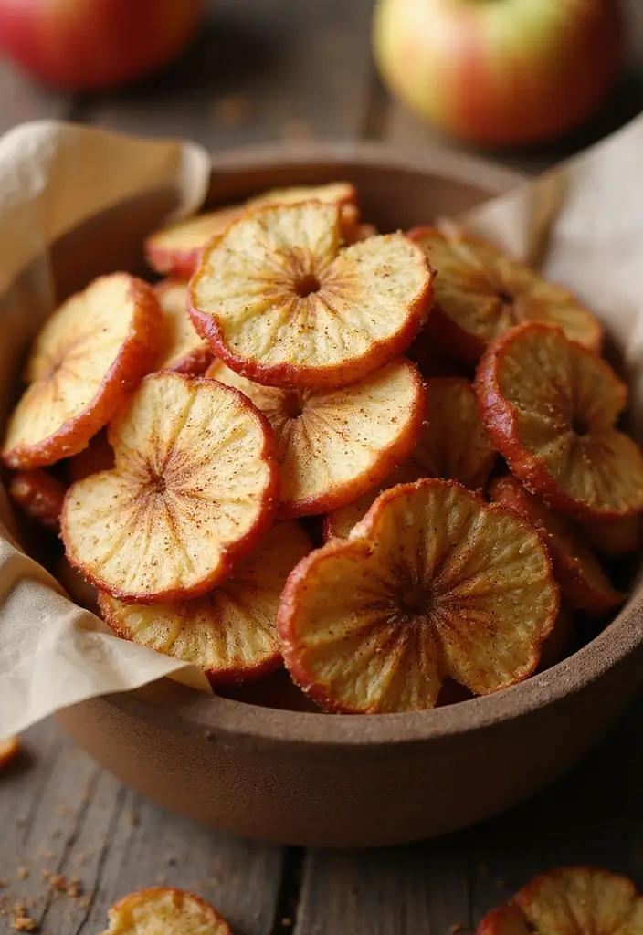 30+ Paleo Nut Free Recipes That Are Allergy Safe and Tasty 31 30+ Paleo Nut Free Recipes That Are Allergy Safe and Tasty - 7. Baked Apple Chips