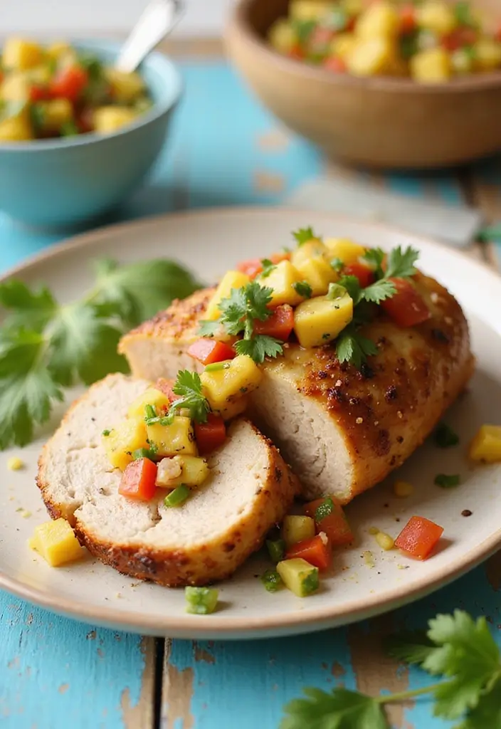 30+ Paleo Pork Loin Recipes That Are Juicy and Flavorful 50 30+ Paleo Pork Loin Recipes That Are Juicy and Flavorful - 10. Pineapple Salsa Pork Loin