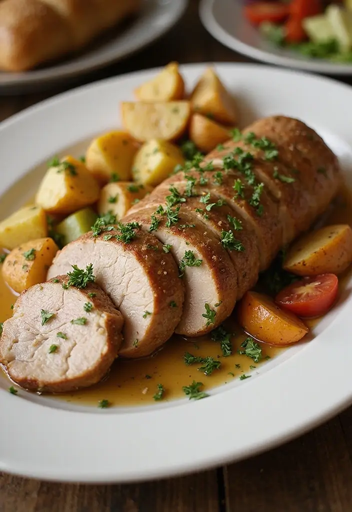 30+ Paleo Pork Loin Recipes That Are Juicy and Flavorful 45 30+ Paleo Pork Loin Recipes That Are Juicy and Flavorful - 9. Mustard Herb Pork Loin