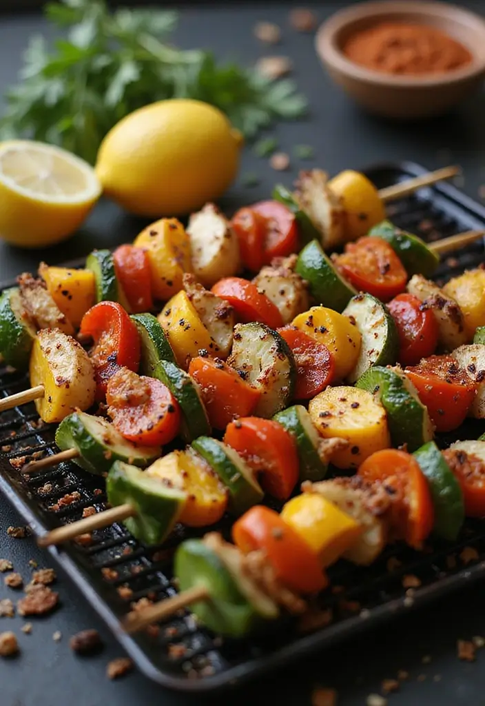 30+ Paleo Recipes on the Go for Busy, Healthy Lifestyles 61 30+ Paleo Recipes on the Go for Busy, Healthy Lifestyles - 11. Grilled Vegetable Skewers