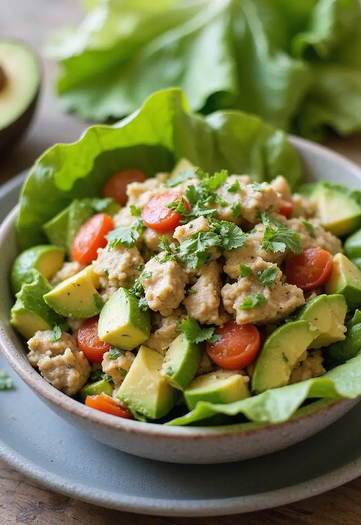 30+ Paleo Recipes on the Go for Busy, Healthy Lifestyles 74 30+ Paleo Recipes on the Go for Busy, Healthy Lifestyles - 14. Avocado Tuna Salad